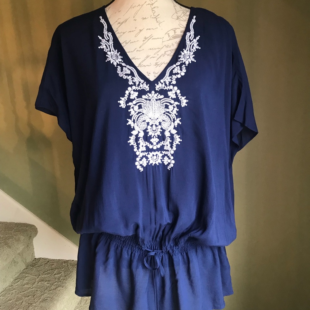 Michael Kors Navy/White tunic